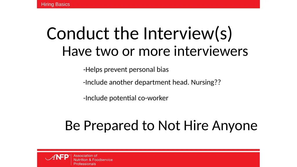 The Basics of Hiring Aren’t Always Easy or Basic - slide 13 of 25