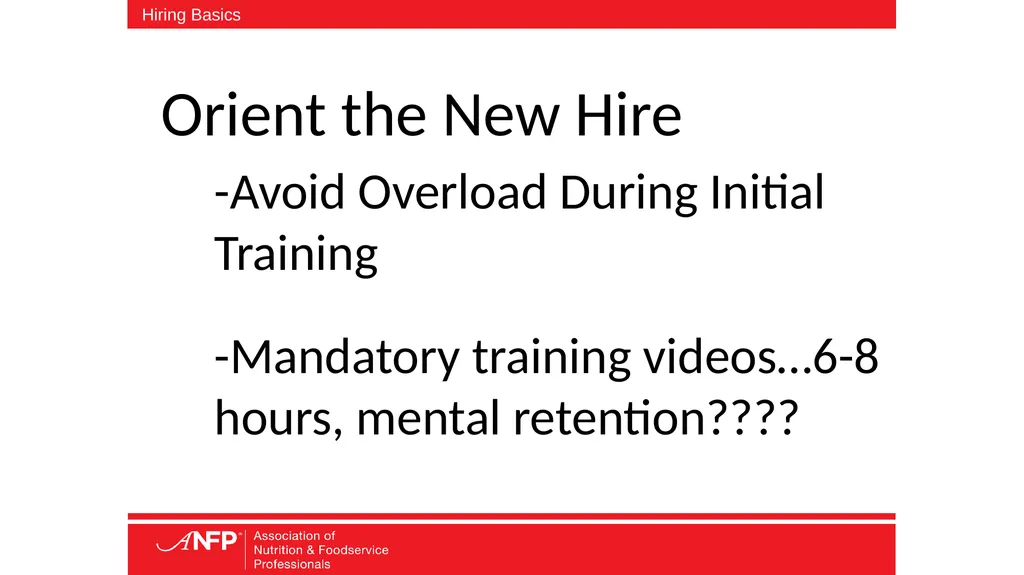 The Basics of Hiring Aren’t Always Easy or Basic - slide 15 of 25
