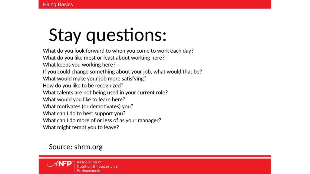 The Basics of Hiring Aren’t Always Easy or Basic - slide 23 of 25