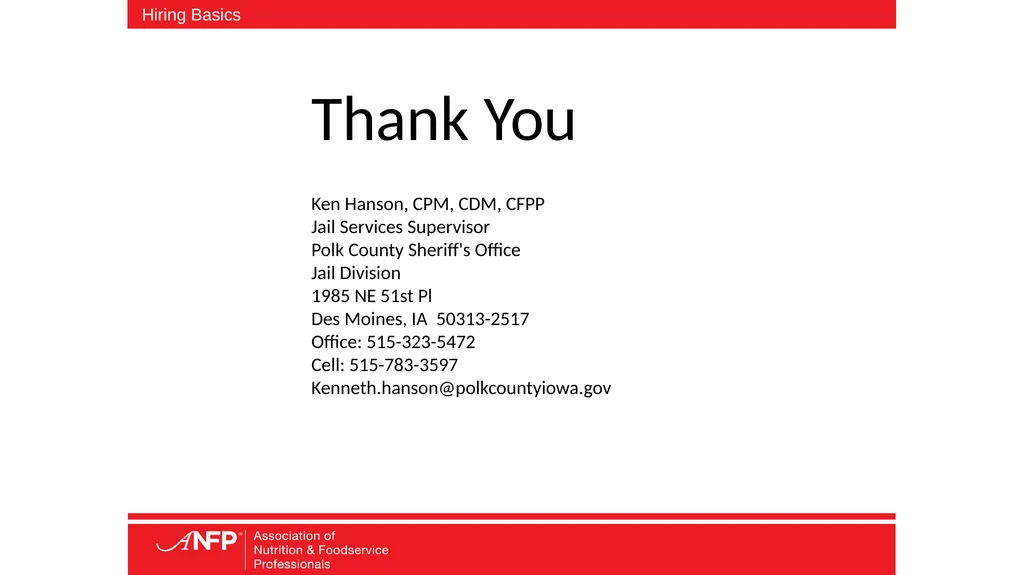 The Basics of Hiring Aren’t Always Easy or Basic - slide 25 of 25