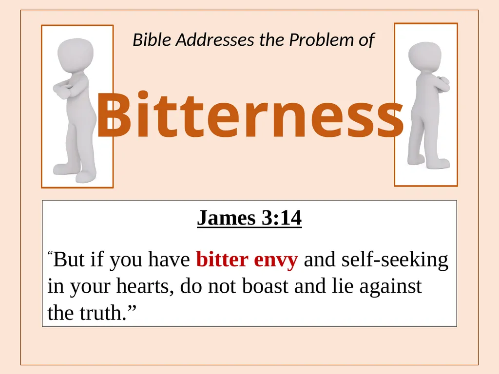 Bitterness A Common Sin that is Seldom - slide 5 of 40