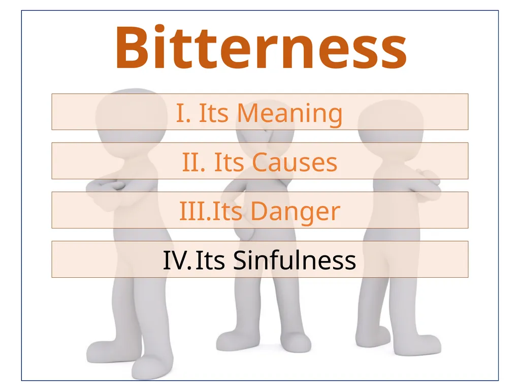 Bitterness A Common Sin that is Seldom - slide 28 of 40