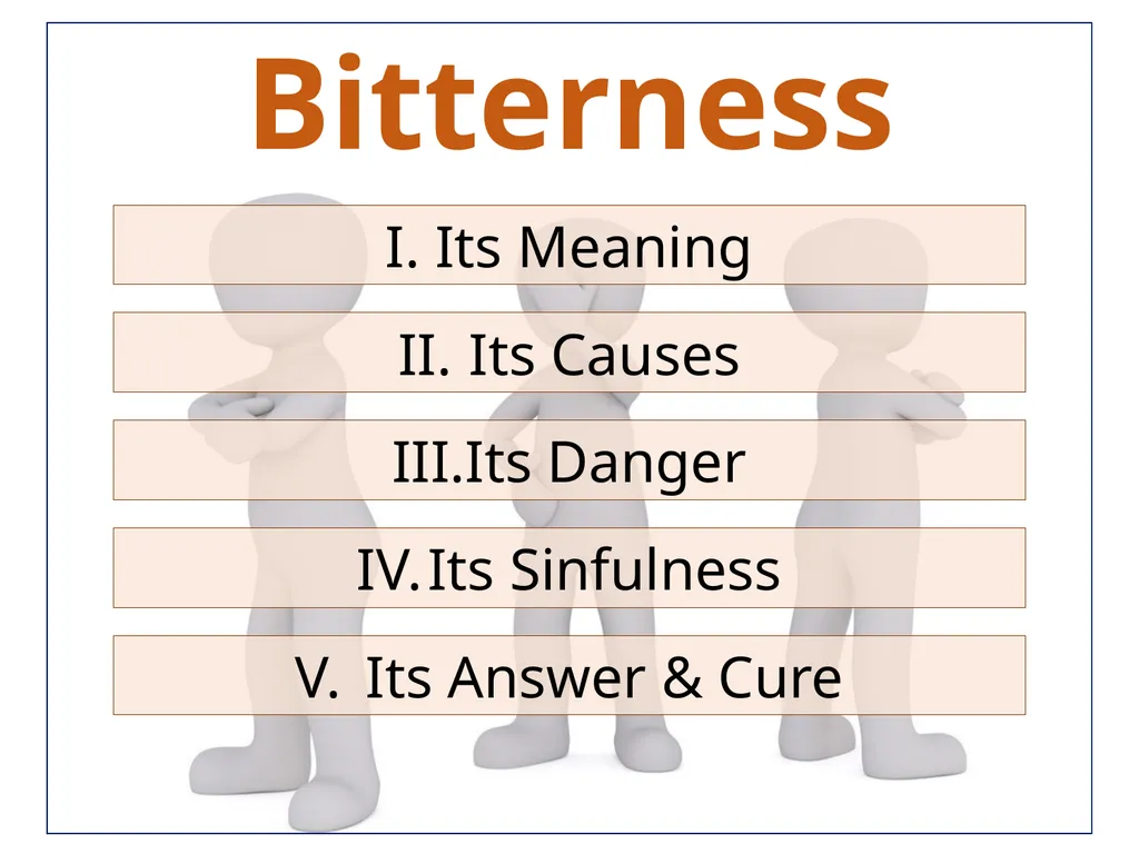 Bitterness A Common Sin that is Seldom - slide 39 of 40
