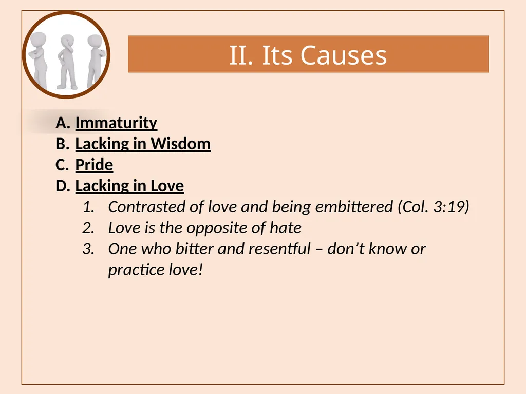 Bitterness A Common Sin that is Seldom - slide 15 of 40