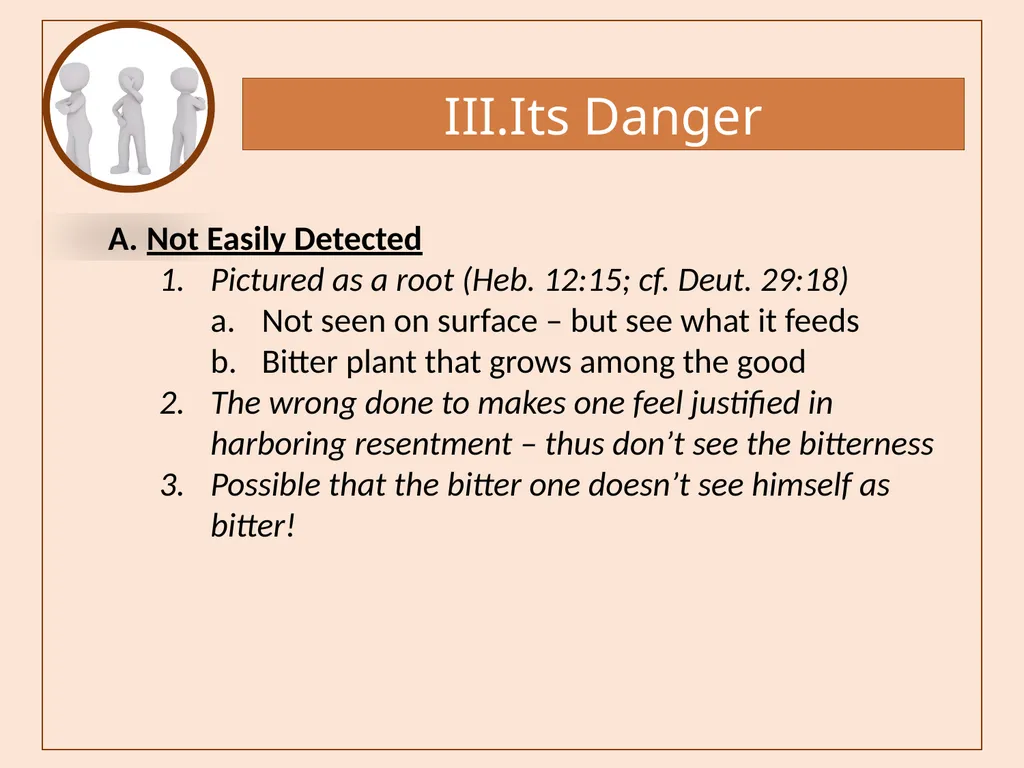 Bitterness A Common Sin that is Seldom - slide 20 of 40