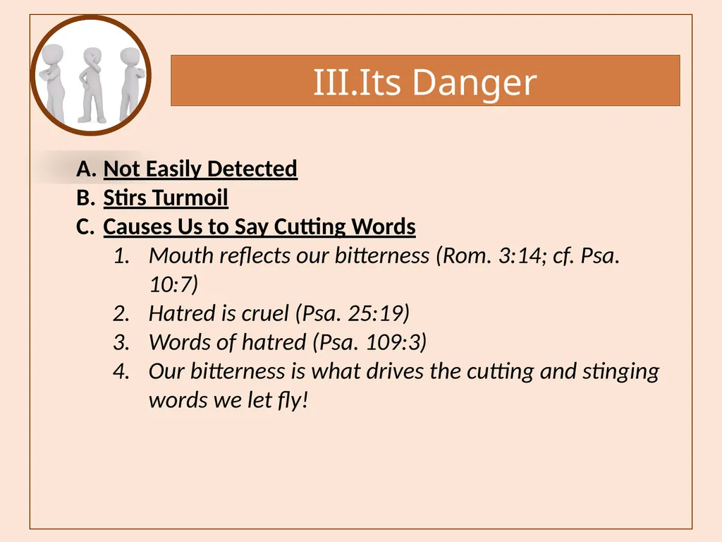 Bitterness A Common Sin that is Seldom - slide 23 of 40