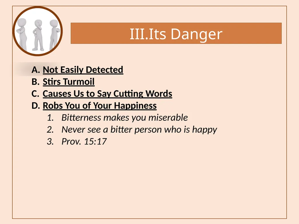 Bitterness A Common Sin that is Seldom - slide 24 of 40