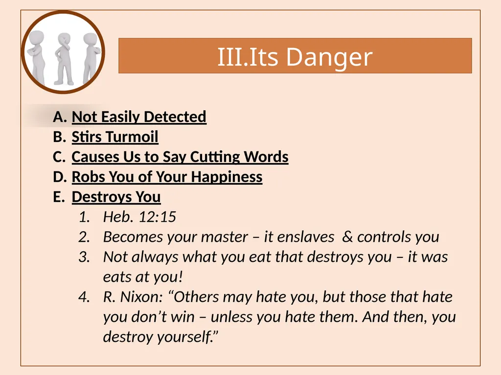 Bitterness A Common Sin that is Seldom - slide 25 of 40