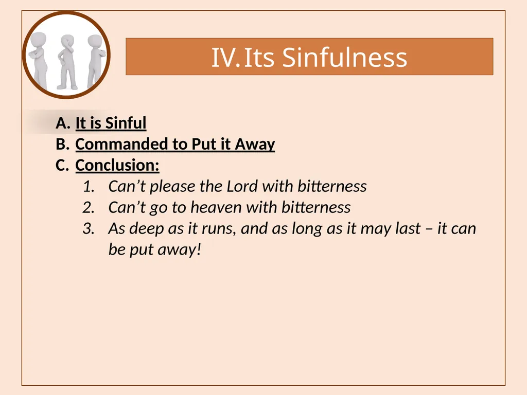 Bitterness A Common Sin that is Seldom - slide 31 of 40
