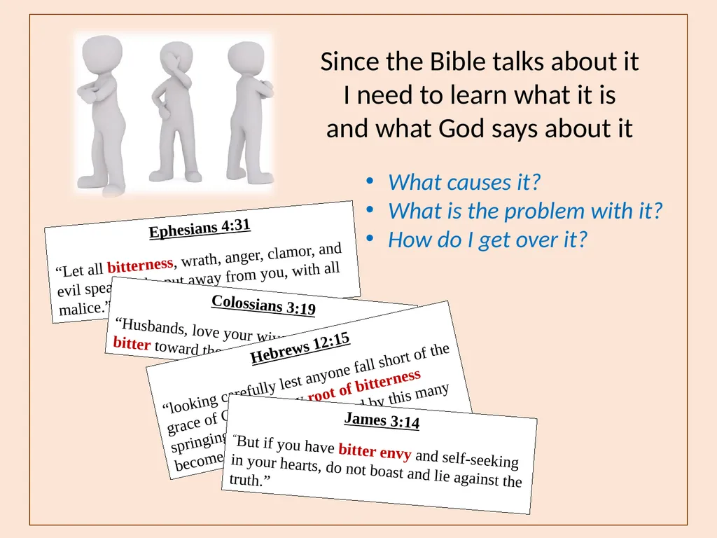 Bitterness A Common Sin that is Seldom - slide 6 of 40