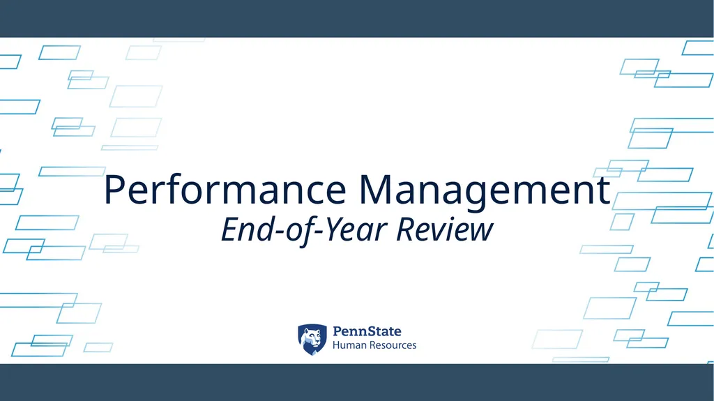 Performance Management End-of-Year Review - slide 1 of 21