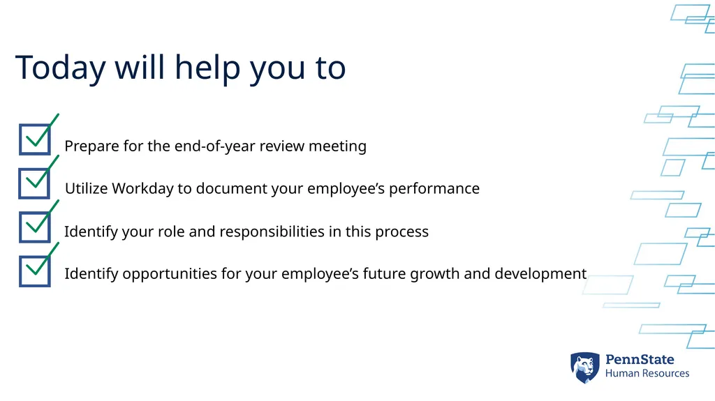 Performance Management End-of-Year Review - slide 3 of 21