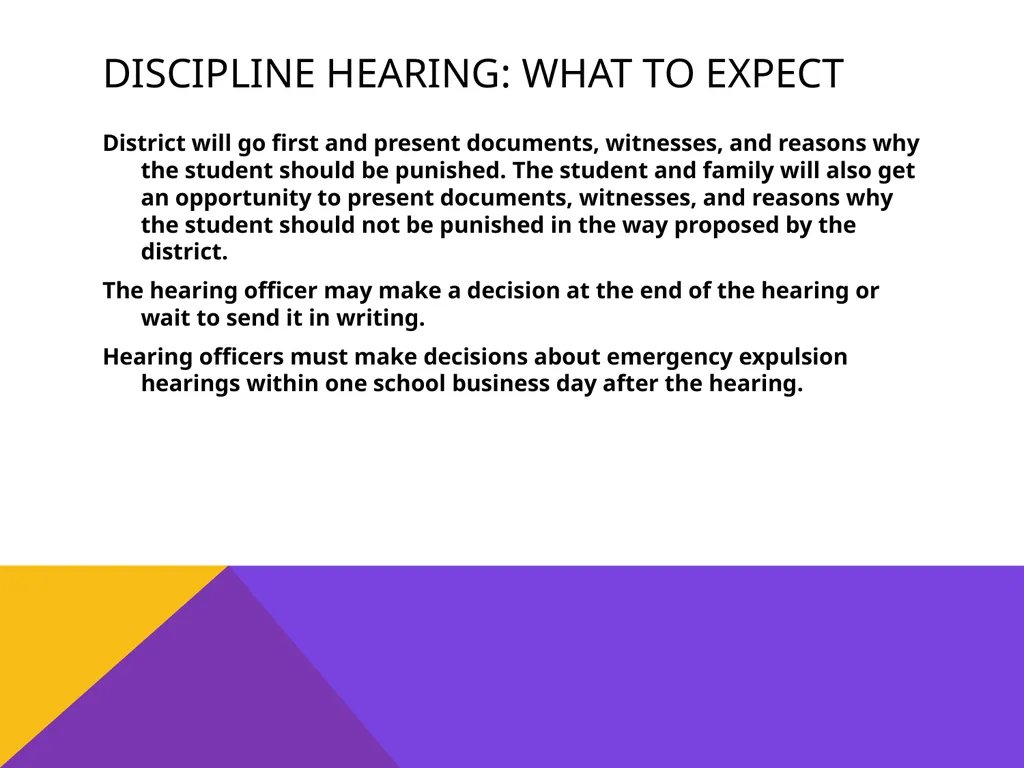 Student rights & discipline Presented by REAL– - slide 22 of 32