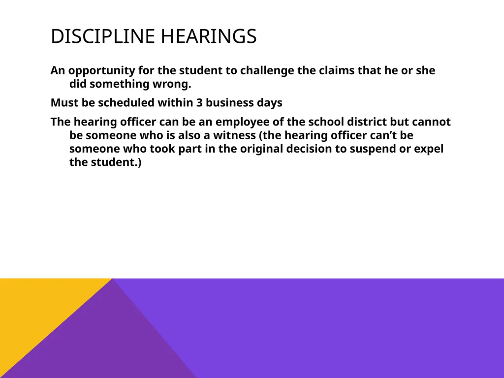 Student rights & discipline Presented by REAL– - slide 20 of 32