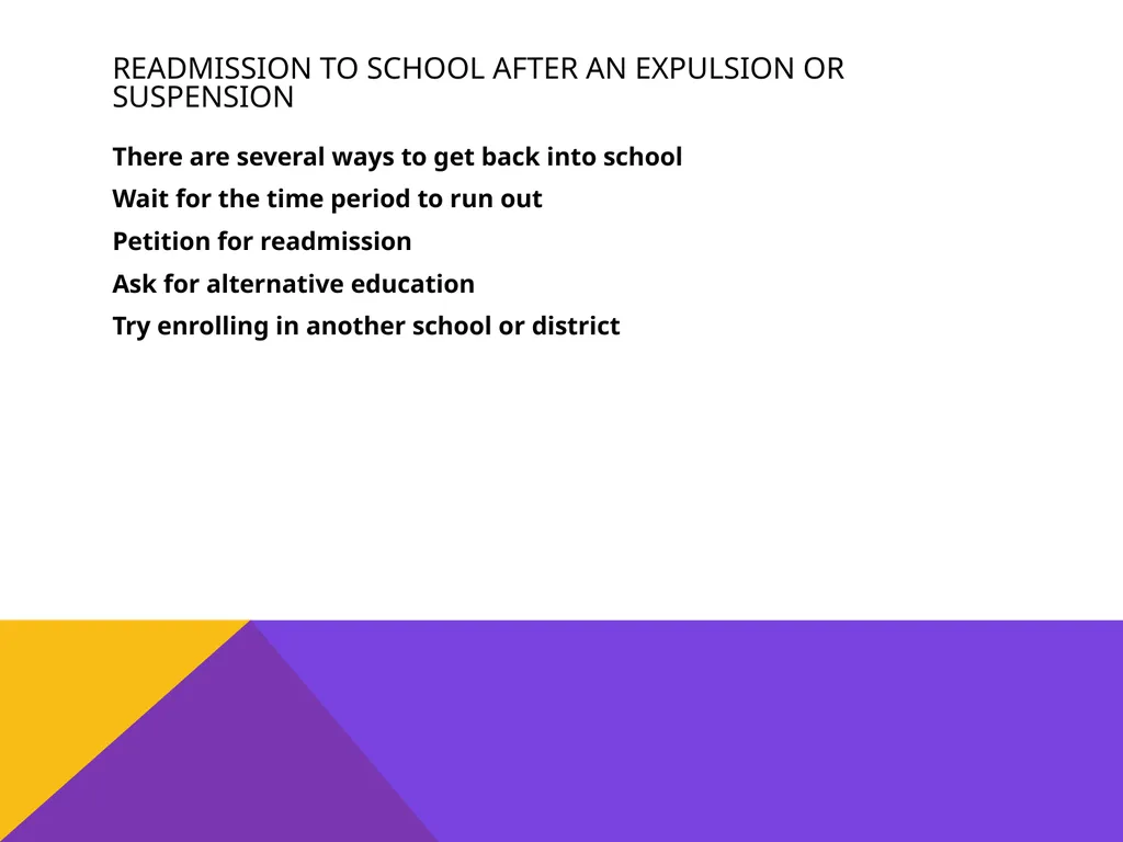 Student rights & discipline Presented by REAL– - slide 25 of 32