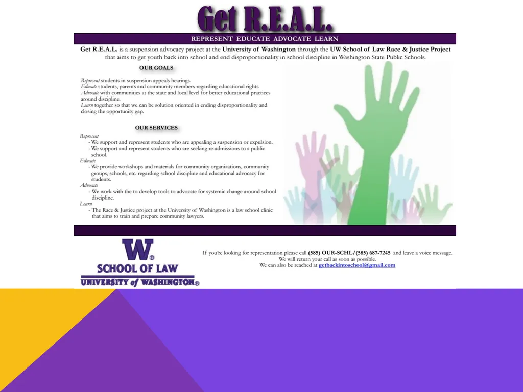 Student rights & discipline Presented by REAL– - slide 32 of 32