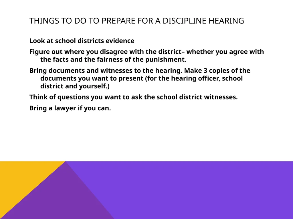 Student rights & discipline Presented by REAL– - slide 23 of 32
