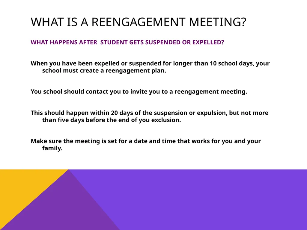 Student rights & discipline Presented by REAL– - slide 18 of 32