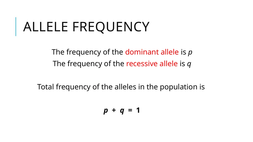 variation and Hardy-Weinberg principle Patterns of - slide 13 of 20