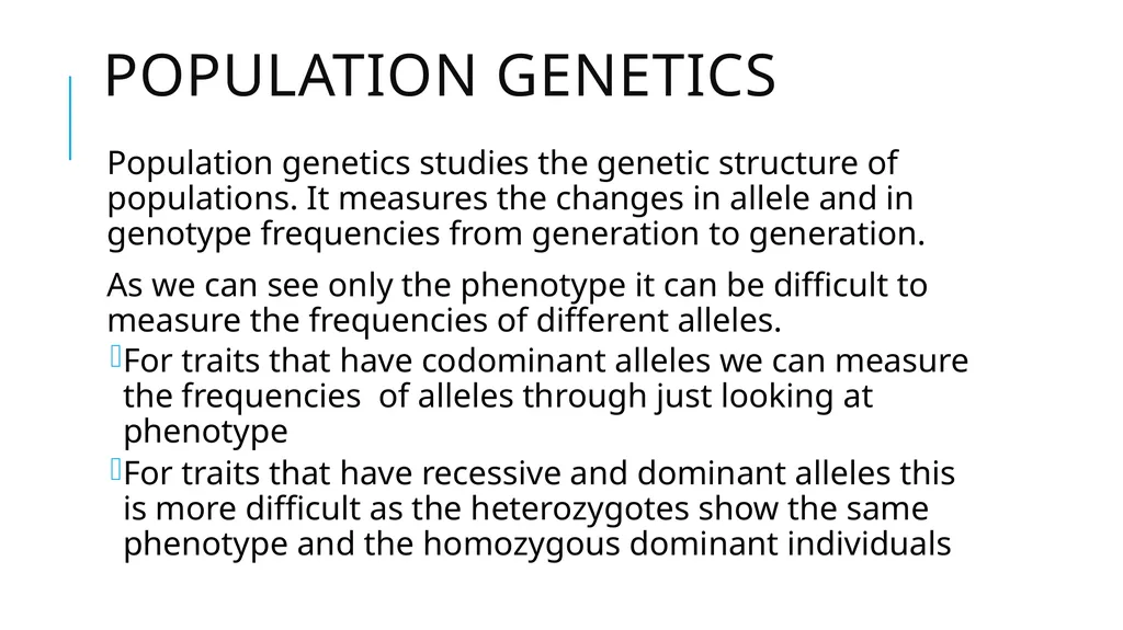 variation and Hardy-Weinberg principle Patterns of - slide 10 of 20