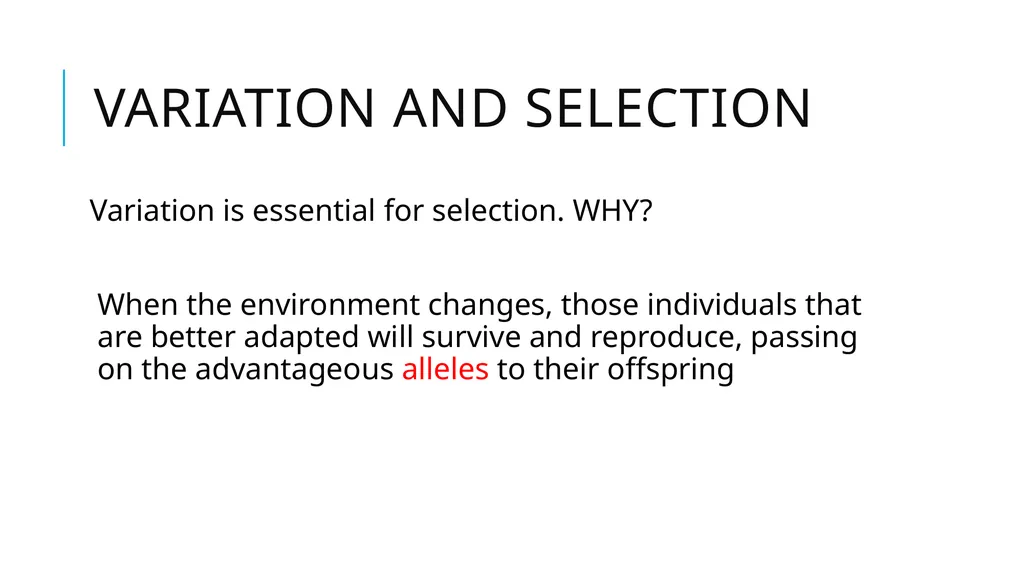 variation and Hardy-Weinberg principle Patterns of - slide 9 of 20