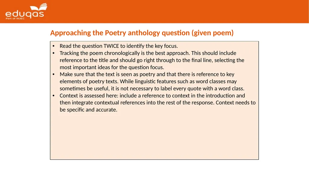 Eduqas GCSE English Literature Poetry Key Messages - slide 3 of 10