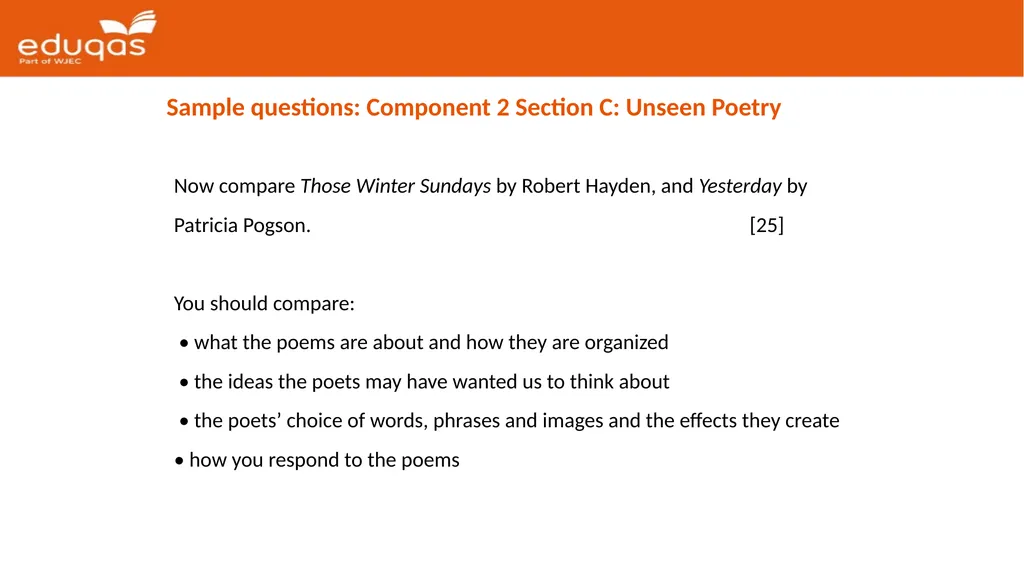Eduqas GCSE English Literature Poetry Key Messages - slide 8 of 10