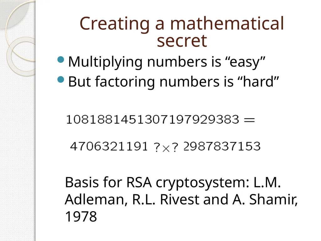 Big Numbers: The Role Played by Mathematics in - slide 22 of 48