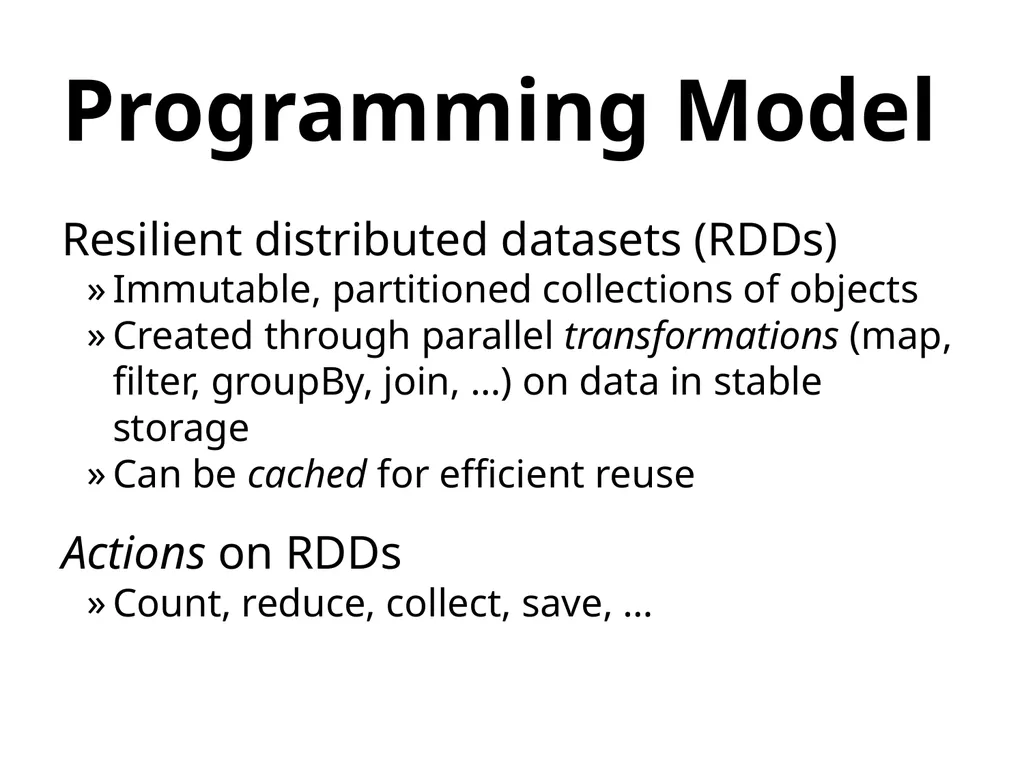 Matei Zaharia, Mosharaf Chowdhury, Tathagata Das, - slide 8 of 15