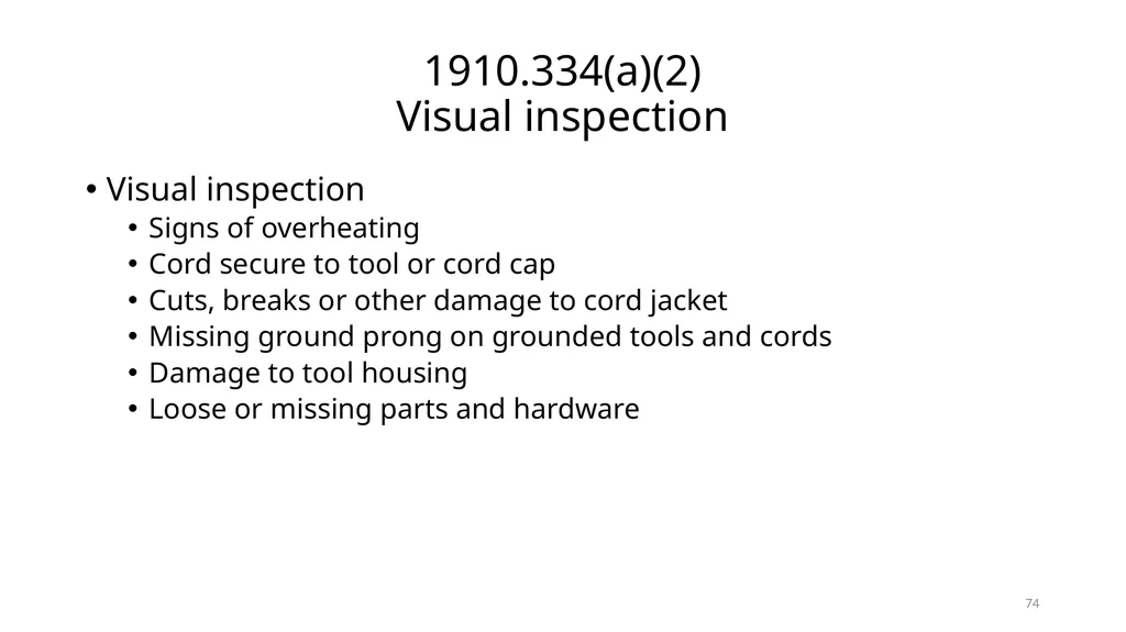 Arc Hazards and Safety Related Work Practices 1 - slide 74 of 125