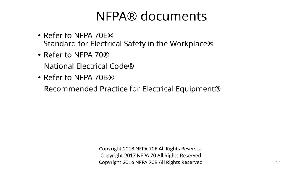 Arc Hazards and Safety Related Work Practices 1 - slide 12 of 125