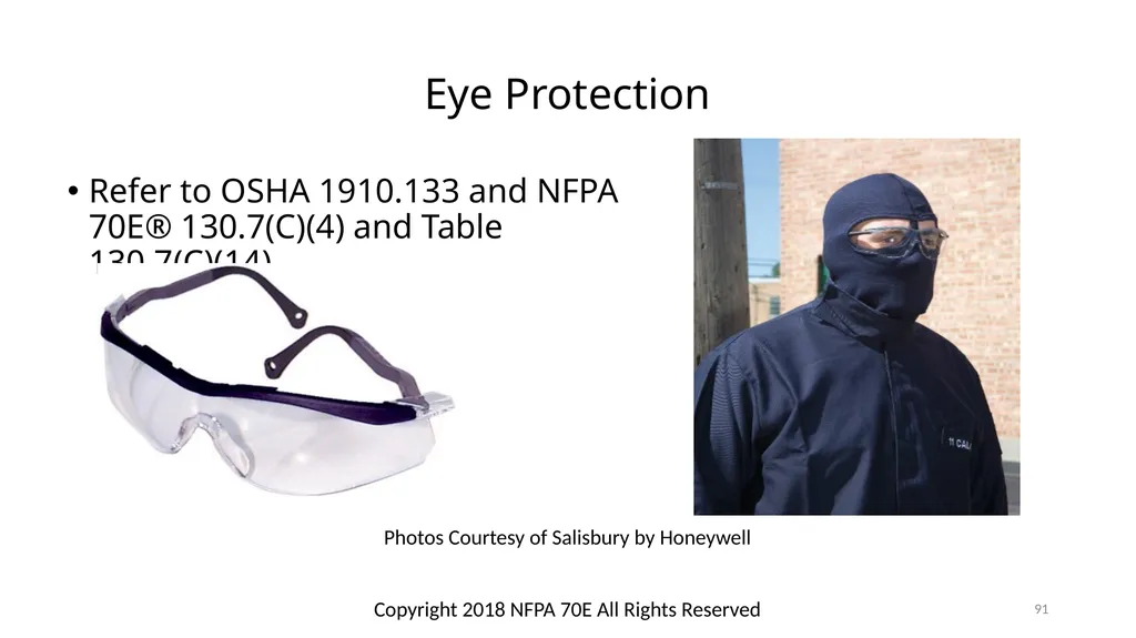 Arc Hazards and Safety Related Work Practices 1 - slide 91 of 125