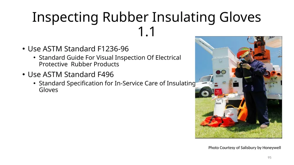 Arc Hazards and Safety Related Work Practices 1 - slide 95 of 125