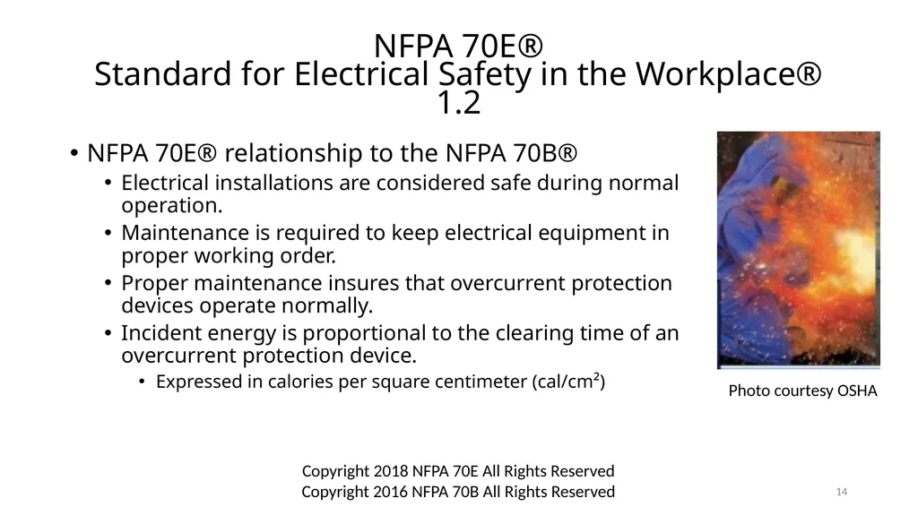 Arc Hazards and Safety Related Work Practices 1 - slide 14 of 125