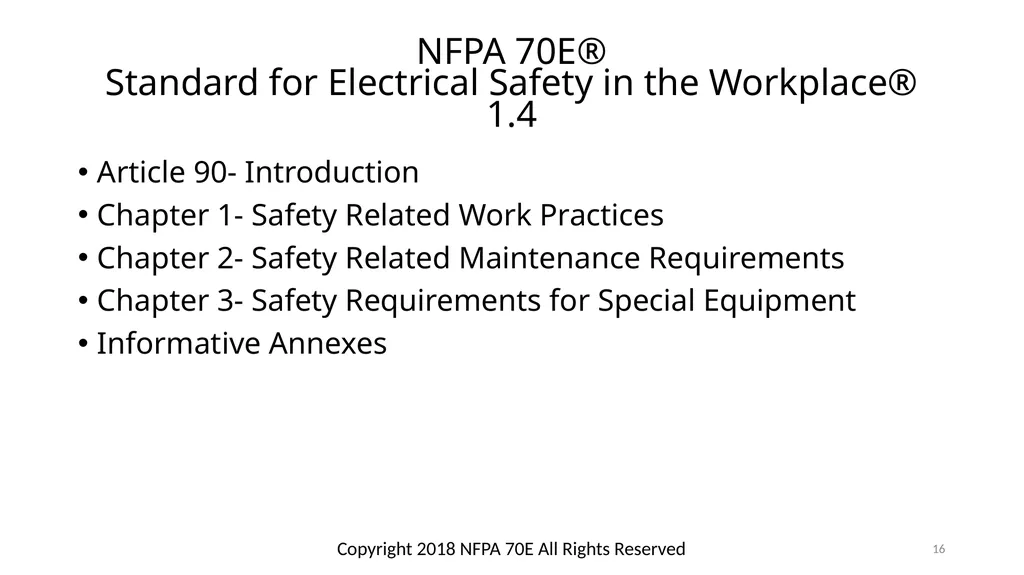 Arc Hazards and Safety Related Work Practices 1 - slide 16 of 125
