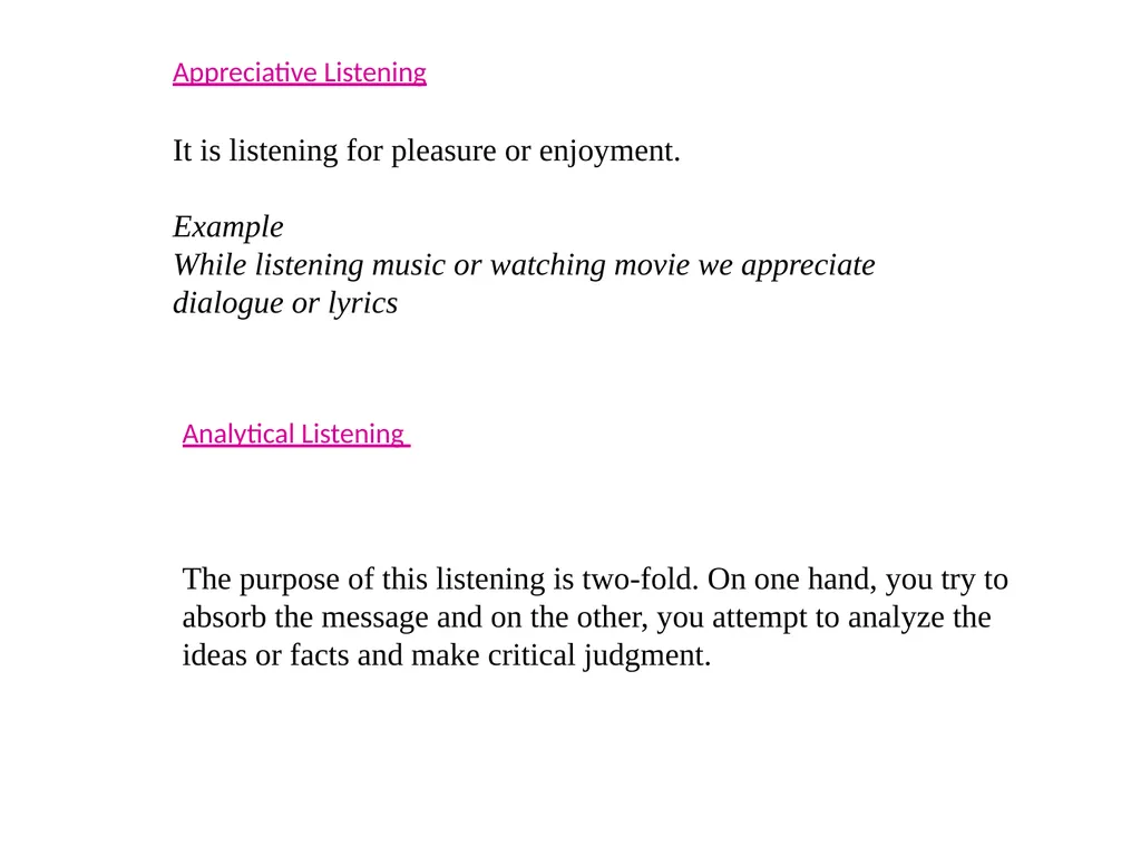 Developing Effective Listening Skills To - slide 15 of 22
