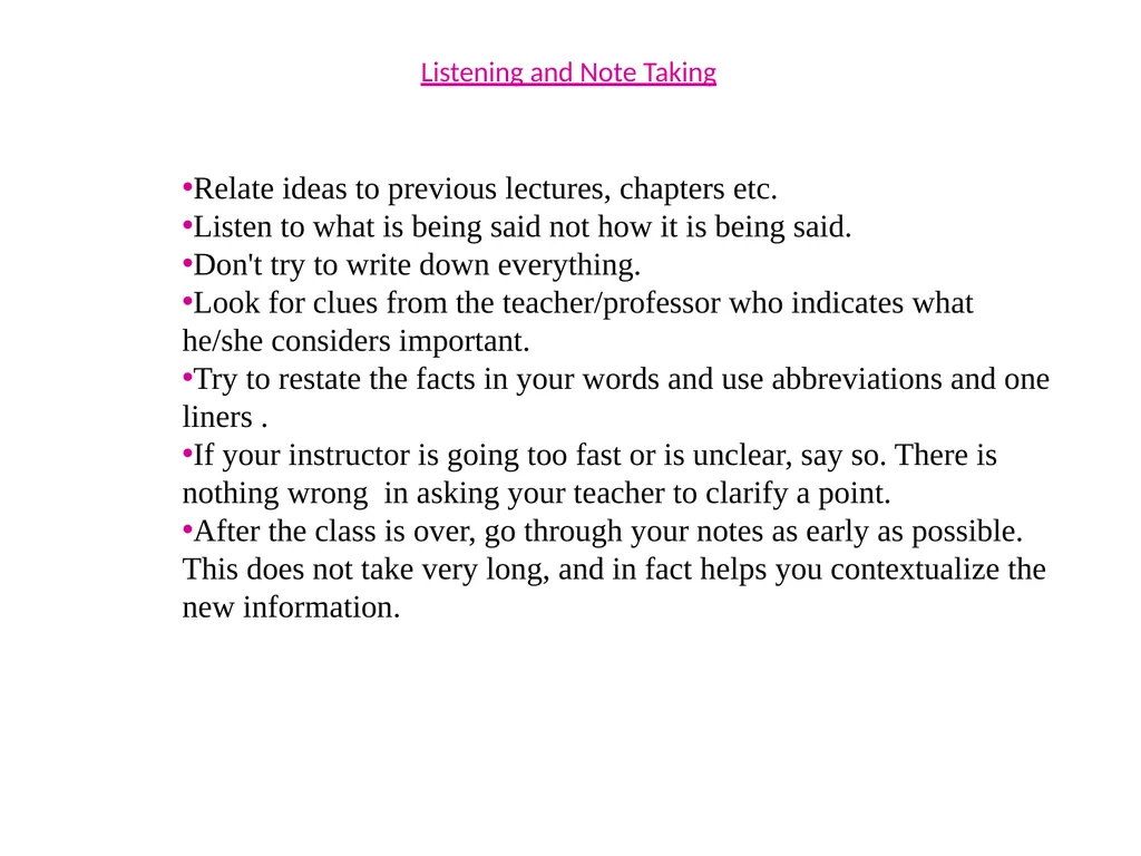 Developing Effective Listening Skills To - slide 21 of 22