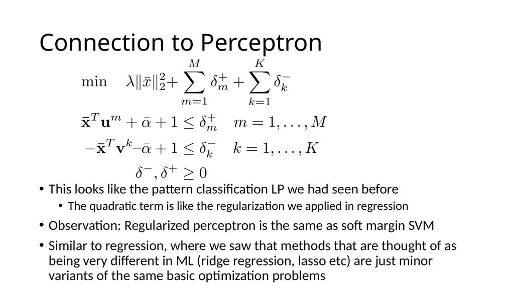Support Vector Machines: A case study in quadratic - slide 14 of 20