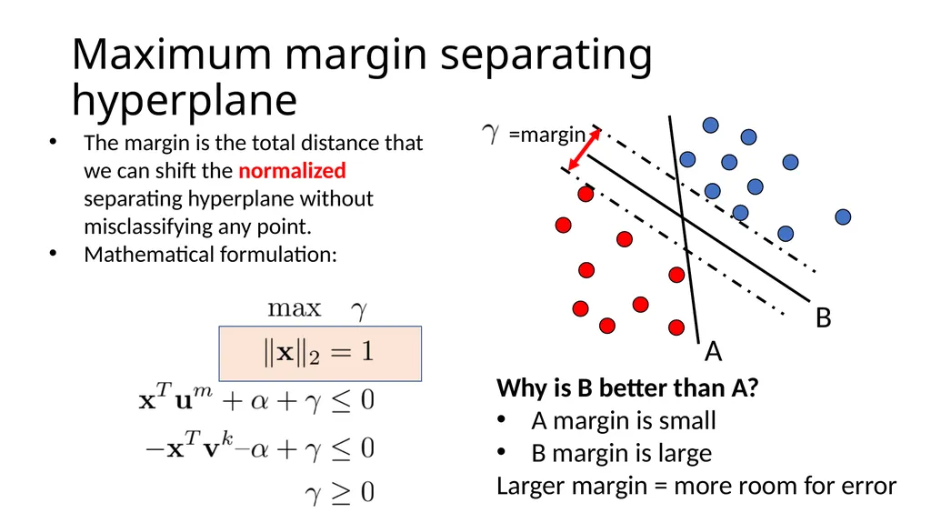 Support Vector Machines: A case study in quadratic - slide 10 of 20