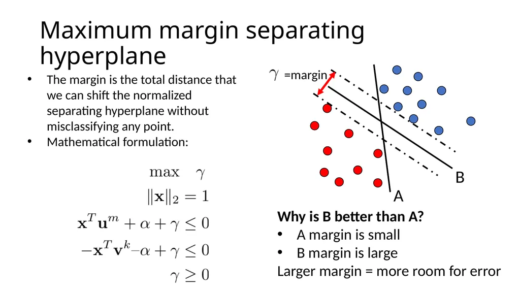 Support Vector Machines: A case study in quadratic - slide 9 of 20