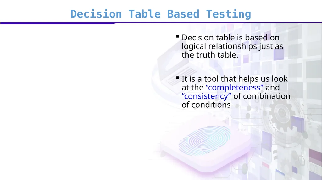 Software Verification and Validation Lecture No. 9 - slide 73 of 81