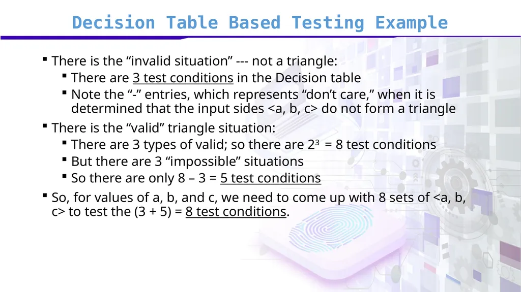 Software Verification and Validation Lecture No. 9 - slide 79 of 81