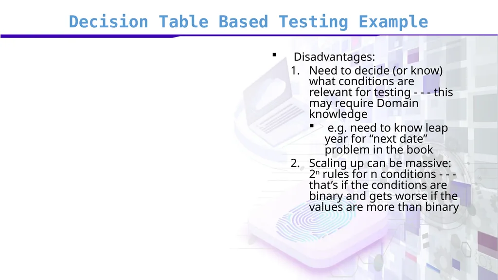 Software Verification and Validation Lecture No. 9 - slide 81 of 81