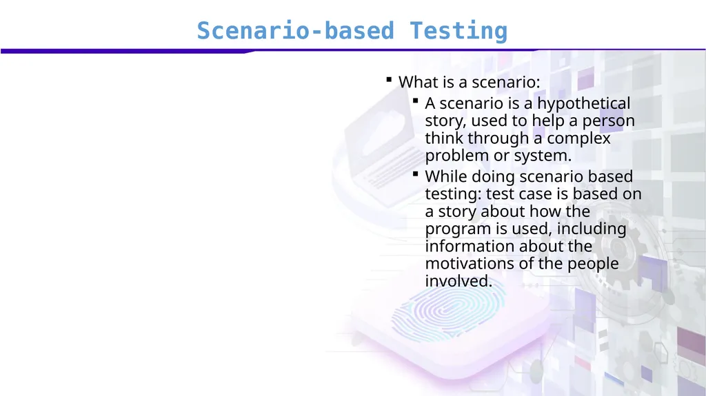 Software Verification and Validation Lecture No. 9 - slide 13 of 81