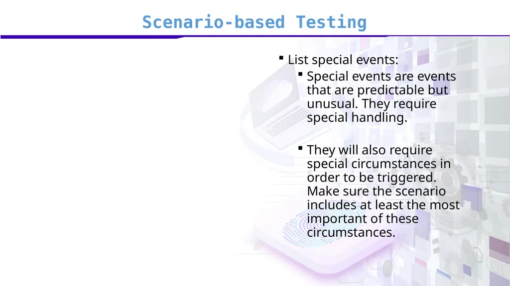 Software Verification and Validation Lecture No. 9 - slide 24 of 81