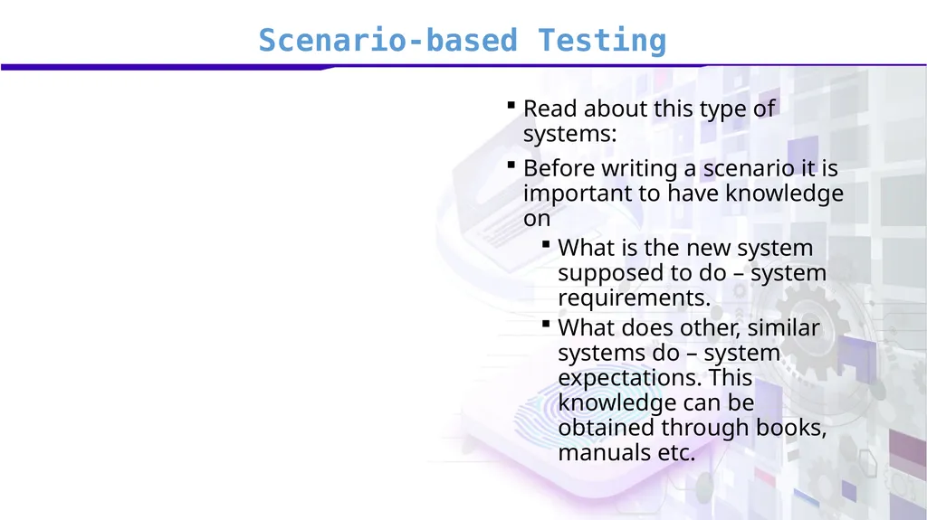 Software Verification and Validation Lecture No. 9 - slide 27 of 81