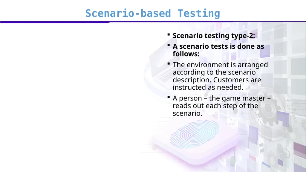 Software Verification and Validation Lecture No. 9 - slide 33 of 81