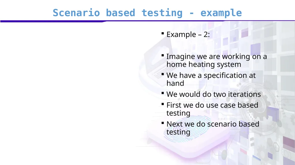 Software Verification and Validation Lecture No. 9 - slide 39 of 81