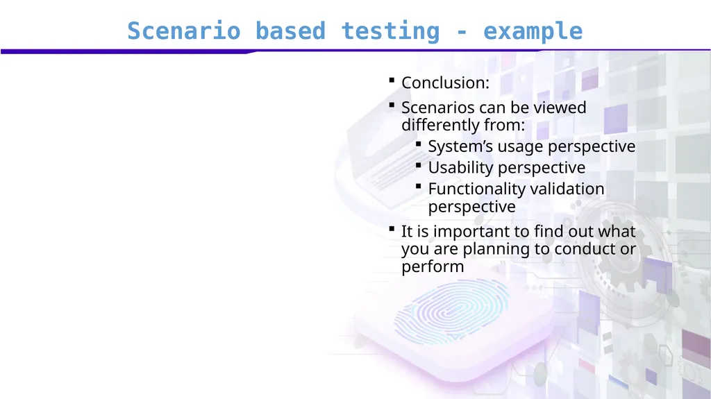 Software Verification and Validation Lecture No. 9 - slide 49 of 81