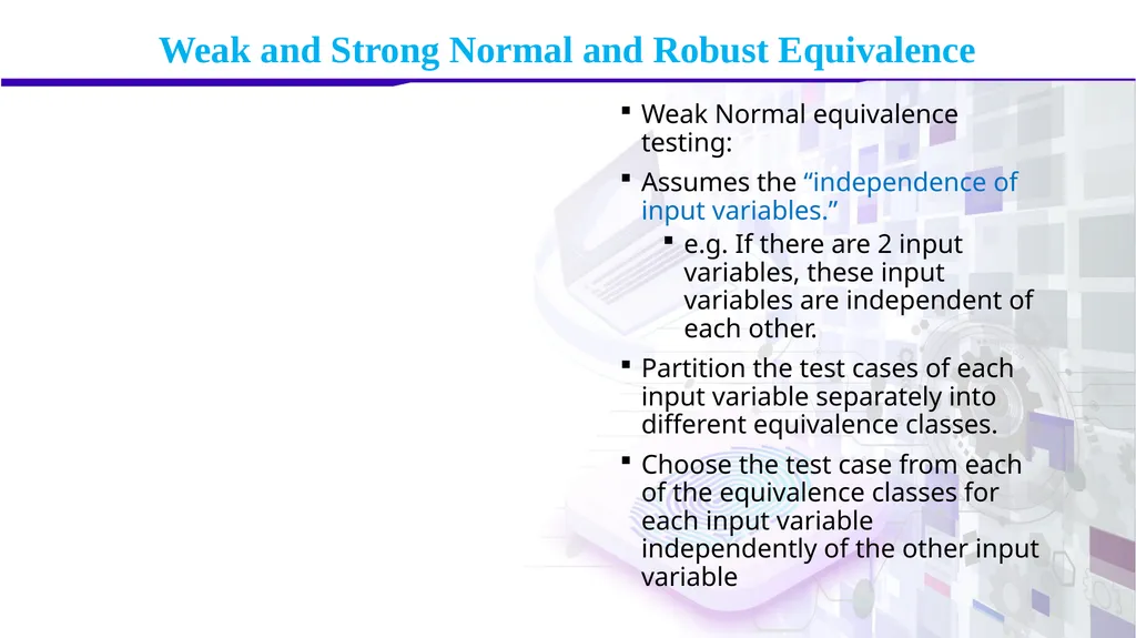 Software Verification and Validation Lecture No. 9 - slide 60 of 81